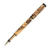 Elite Rollerball Pen - 24kt Gold - Tamarind Spalted