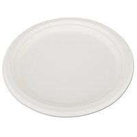 SCH18160 - Champware Heavyweight Bagasse Dinnerware, Plate, 10quot, White