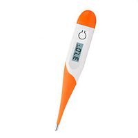 AOGUERBE Digital Thermometer Basal Body Thermometer Home LCD Soft Head Thermometer with Digital Display Accurate Fast Reading and Fever Indicator for Baby Kids Adult Oral Armpit or Rectal Temperature