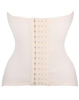FLORATA Waist Trainer Corset for Weight Loss Sport Workout Body Shaper Tummy Fat Burner Beige