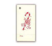 100 Candy Cane Price Tags & 100 Cut Strings for Crafts & Gifts. 1-3/8"x2-3/4" Personalize & Price Your Merchandise. Christmas Tags. Holiday Tags.