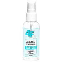 Hand Sanitizer - Made in USA - 4F Wellness Alcohol-Free Antibacterial 2oz Hand Sanitizer - Long Lasting - Safe For Pets & Kids - Non-Toxic - Kills 99.99% Bacteria - Fits In Pocket