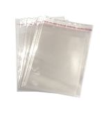 3.5" x 4.75'' Long inches Food Safe Adhesive Self-Sealing Resealable Clear Plastic Flat Cello Wrap Cellophane Favor Candy Cookie Treat Jewelry Retail Gift Bags 100pcs