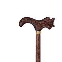 GZlenghe Men&Women Hiking Mahogany Wood Canes,Disabled&Elderly Lightweight Non-Slip Solid Wood Walking Sticks Mountaineering Crutch-Brown A 88cmX17cmX2.5cm