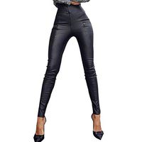 Clearance Slim Fits Leather Pants for Womens, Jiayit Women Pure Color Tight Fitting High Waist Leather Pants Little Feet Pants Skinny Coated Leggings
