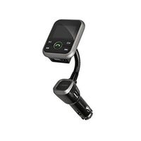 SolidPin Car MP3 Audio Player FM Transmitter Modulator Wireless Radio Adapter Kit with Hands free Calls & Charger for iPhone & Android Smartphones - Support Aux, USB or SD Card Input, Black