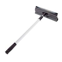 Urnanal Window Cleaning Tool, Telescopic Window Squeegee Scrubber, Double-Head Design Window Cleaner Tool, One Side Scraper/One Side Sponge Net, for High-Altitude Cleaning