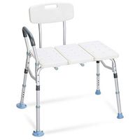 OasisSpace Tub Transfer Bench 500lb- Heavy Duty Bath & Shower Transfer Bench - Adjustable Handicap Shower Chair with Reversible Backrest - Medical Bathroom Aid for Disabled, Seniors, Bariatric(500lb)