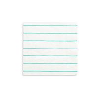 Daydream Society Frenchie Striped Paper Party Napkins, Pack of 16, Aqua