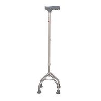 Adjustable Quad Cane Walking Stick Four Legged Canes Disabled Elderly Lightweight Men Women Hiking Telescopic Crutch Retractable Walker Large Base Rubber Tips 10-Level Height