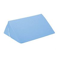 Hermell Knee Rest Foam Wedge Pillow with Removable Blue Cover