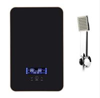 WG 220V 8500W Tankless Instant Electric Hot Water Heater Shower Head Outlet Pipe Shower Holder for Home Bathroom