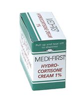 Medique MP21173 Medi-First 1% Hydrocortisone Cream, 0.9 g, Standard, Green/White (Pack of 25)