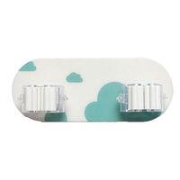 Ouniman Mop Holder, Broom Mop Holder Self Adhesive Wall Mount Tools Storage Organizer Kitchen Bathroom - Double-Buckle