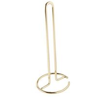 Free Standing Toilet Paper Holder Stand for 3 Rolls of Toilet Tissue Papers Storage for 3 Small Rolls or 1 Large Roll - Golden