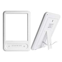 OWIKAR Light Therapy Lamp, Portable LED Bright Therapy Light Energy Lamp, UV Free 10000 Lux Brightness, Timer Setting, Memory Function, Touch Control, Standing Bracket, for Home/Office Use