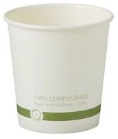 World Centric's FSC Certified Paper 4 Ounce Hot Paper Cup with PLA Lining (Case of 1000)