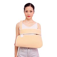Arm Sling Shoulder Immobilizer with Waist Strap for Broken & Fractured Bones, Dislocation, Sprains Injury Pain Relief and Support, Available for Women and Men, Left or Right Arm