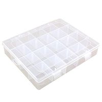MSlongzc Organizer Box Storage Containers Storage Bins Cubes Organizer with Dividers Foldable 20 Grid Detachable Earrings Button Jewelry Sundries Storage Box Case Organizer