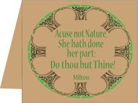 Nature Quote Natural Note Cards