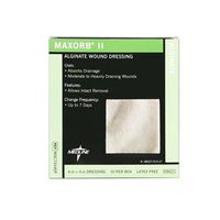 60MSC7344EP - Maxorb II Calcium Alginate Dressing, 4 X 4
