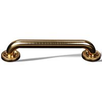 Rope Base Grab Bar Size: 12" W, Finish: Polished Brass