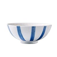 Bowl Large Striped Bowl Simple Creative Ceramic Rice Bowl Home Soup Bowl Salad Bowl Dessert Bowl Breakfast Bowl Noodle Bowl Instant Noodle Bowl Gift Hotel tableware home noodles boiled fish soup bowl