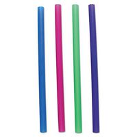 Boardwalk CSTU85N Unwrapped Colossal Straws, 8 1/2-Inch, Blue, Green, Pink, Purple, 4000/Carton