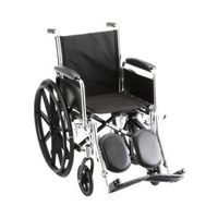 Nova Medical Wheelchair- 16IN. with Detachable ARMS Full ARMS & ELEVATING LEGREST