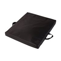 DMI Reversible Gel Foam Comfort Seat Cushion for Soft and Firm Support on Standard Chairs, Office Chairs and Wheelchairs, Removable Nylon Cover, 16 x 20 x 2 Inches, Black