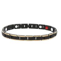 Magnetic Bracelet, Elegant Magnetic Women of the Black Gold with Magnetic Stones, for Pain Care Skin Care Improvement of Blood Circulation