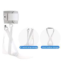 Ankle Foot Orthosis, Foot Drop Orthosis Partial Squat Valgus Ankle Joint Aligner Anti-Slip Posterior Foot Sag,Left,M