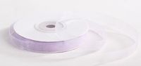 2 - 25 Yard Spools of Elegant Light and Sheer Lavender Organza Ribbon- 3/8" Wide Each, 50 Yards Total!