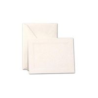 Crane & Co. Pearl White Triple Debossed Frame Notes (CF6811)