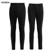 Blusea Heated Pants, Electric USB Heating Security Trousers, Rechargeable Slim Thickening Baselayer Pants for Autumn Winter Outdoor Camping Motorcycle Travelling Skiing Hiking, Women Men