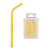 SOOTOP Drinking Straws Portable Reusable Washable Food Grade Silicone Drinking Bent Eco Friendly Straws with Box Long Reusable Replacement for use with Cold & Hot Drinks