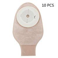 JIN Ostomy Colostomy Supplies Stoma Bag Trim to Fit Premium Drainable Pouch Reusable Disposable (10 PCS)