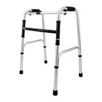 Frame Walking Without Wheels Lightweight Aluminium Rubber Handrails Adjustable Height (73-85Cm) Folding HOJZ