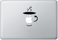 Coffee Cup Macbook Decal Mac Decal Macbook Pro Laptop Sticker Vinyl Decal Mac Apple Skin 13 15 17