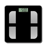 TIZHONG Smart Wireless Digital Bathroom Scale for Body Weight, Body Fat, Water, Muscle Mass, Bone Mass and Visceral Fat, White (Color : Black)
