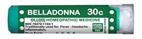 OLLOIS Organic Lactose-Free Homeopathic Medicines, Belladonna 30C Pellets, 80Count for Fever, Headache, Inflammation