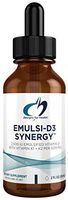 Designs for Health 2000 IU Vitamin D Drops with K1 + K2 - Emulsi-D3 Synergy (59 Servings / 2oz)