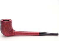 Mr. Brog Tobacco Pipe - Model No: 305 Vancouver - Red Rusticated - Hand Made from Top Quality Woodblock