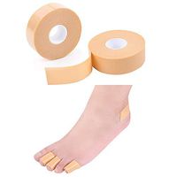 Hand Foot Care Protector Tape Roll, Elastic Wear-Resistant Heel Sticker Muti-Purposes Wrap Sport Foam Tape for Feet Toe Finger Bandages Wrist Arm Knee Anti-Slip High Heel Protection, 2 PCS