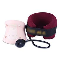 RenShiMinShop Traction Equipment Cervical Traction Device Neck Support Neck Cervical Vertebra Correction Inflatable Cervical Traction Device Home Medical Stretcher Muscle Stretcher (Color : Red)