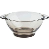 Bowl Brown Glass Bowl With Lid, Transparent Crystal Binaural Salad Bowl Fruit Household Personality Rice Bowl Western Restaurant Tableware 450ML Bowl Hotel tableware home noodles boiled fish soup bowl