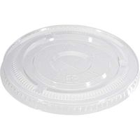 Clear Flat Lids for Plastic Cups: Fits 14-24oz cups(Clear, 50ct)