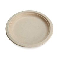 Earth's Natural Alternative Eco-Friendly, Natural Compostable Plant Fiber 10" Plate, Natural, 125 Count, Model:ECOP005pk125