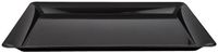 CaterLine Heavyweight Plastic Rectangle Catering Tray, 21 x 14-Inch, Black (20-Count)