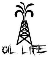 Oil Life pump jack vinyl decal sticker oil hand roughneck truck pipeline ipad